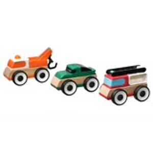 IKEA LILLABO 3-Piece Vehicle Set Fire Truck Sports Car Tow Truck